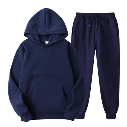 Women's Sets Oversized Hooded Running Hoodie Sport Pants Lady Suits 2 Piece Set Casual Fleece Tracksuit Winter eprolo