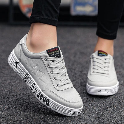 TYDZSMT Fashion Women Vulcanized Shoes Sneakers Ladies Lace-up Casual Shoes Breathable Canvas Lover Shoes Graffiti Flat - Shello's Creative Boutique