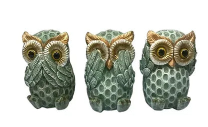 Charming European Owl Wine Cabinet Decoration - Elegant Resin Home Decor - Shello's Creative Boutique