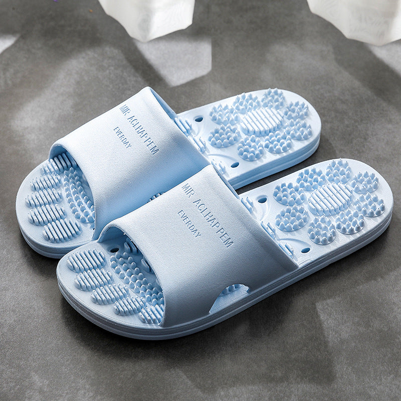 Home Bathroom Non-slip Indoor Slippers Supermarket Hotel Men's And Women's Massage House Soft Foams Slippers eprolo