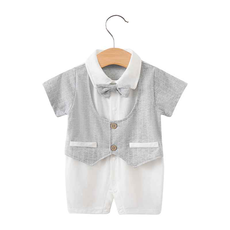 Baby Gentleman Bodysuit – Stylish & Comfortable Summer Wear for Newborns