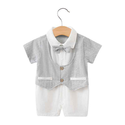 Baby Gentleman Bodysuit – Stylish & Comfortable Summer Wear for Newborns