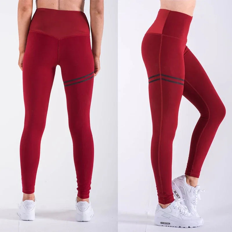 High Elastic Fitness Sport Leggings Tights Slim Running Sportswear Yoga Pants - Shello's Creative Boutique