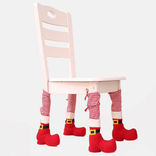 Christmas decorative items, table legs, home decor, dining table and chair protective covers, chair legs, Christmas chair covers Shello Creative Boutique