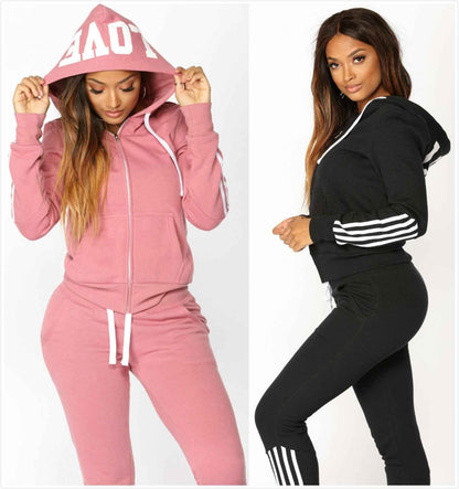 Women’s Tracksuit Set - Stylish 2-Piece Pant Tops Casual Leisurewear - Shello's Creative Boutique