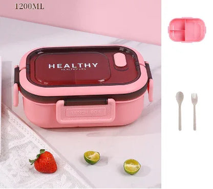 Sealed leak-proof portable large capacity compartment lunch box lunch box outdoor picnic box - Shello's Creative Boutique