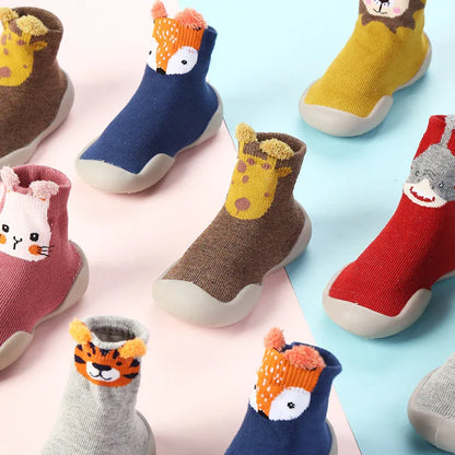 Cartoon Cotton Toddler Shoes – Soft Sole Indoor Floor Socks for Boys & Girls (Ages 3 Months–3 Years) - Shello's Creative Boutique