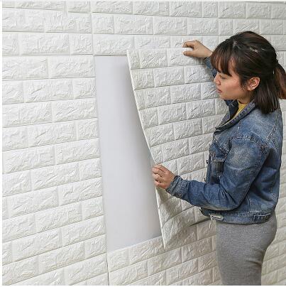 DIY Self Adhesive 3D Wall Stickers Bedroom Decor Foam Brick Room Decor Wallpaper Wall Decor Living Wall Sticker For Kids Room eprolo