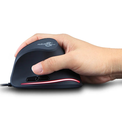 ZELOTES T20 Vertical Mouse Grip Ergonomic Laptop Desktop Wired Mouse - Shello's Creative Boutique