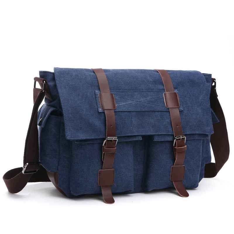 Men Business Messenger Shoulder Bag Vintage Crossbody Pack