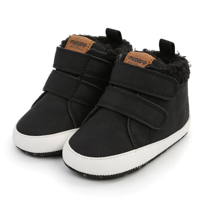High Top Autumn And Winter Baby Shoes Baby Shoes Walking Shoes Warm Shoes M2035 - Shello's Creative Boutique