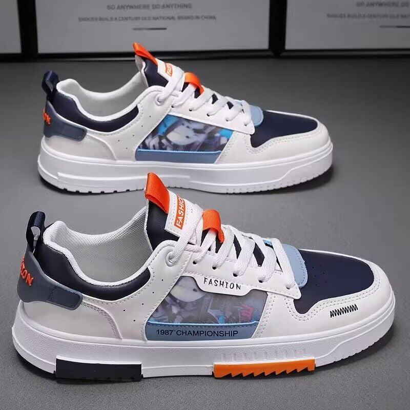Breathable white shoes for men and students sports and leisure board shoes eprolo