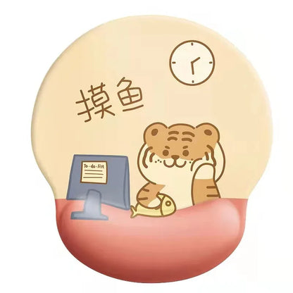 Bear mouse pad wrist mouse pad girls soft pad cute wrist pad 3d silicone wrist pad hand rest - Shello's Creative Boutique