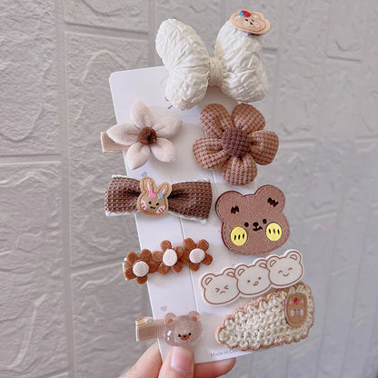 Autumn And Winter New Hair Accessories Hair Clip Girls Headdress Cute Plush Hair Side Clip - Shello's Creative Boutique