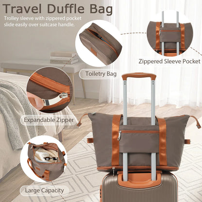 Hardshell Luggage Sets 3 Piece Carry-on Suitcase Double Spinner Wheels with TSA Lock for Men Women, Coppery (20in) - Shello's Creative Boutique