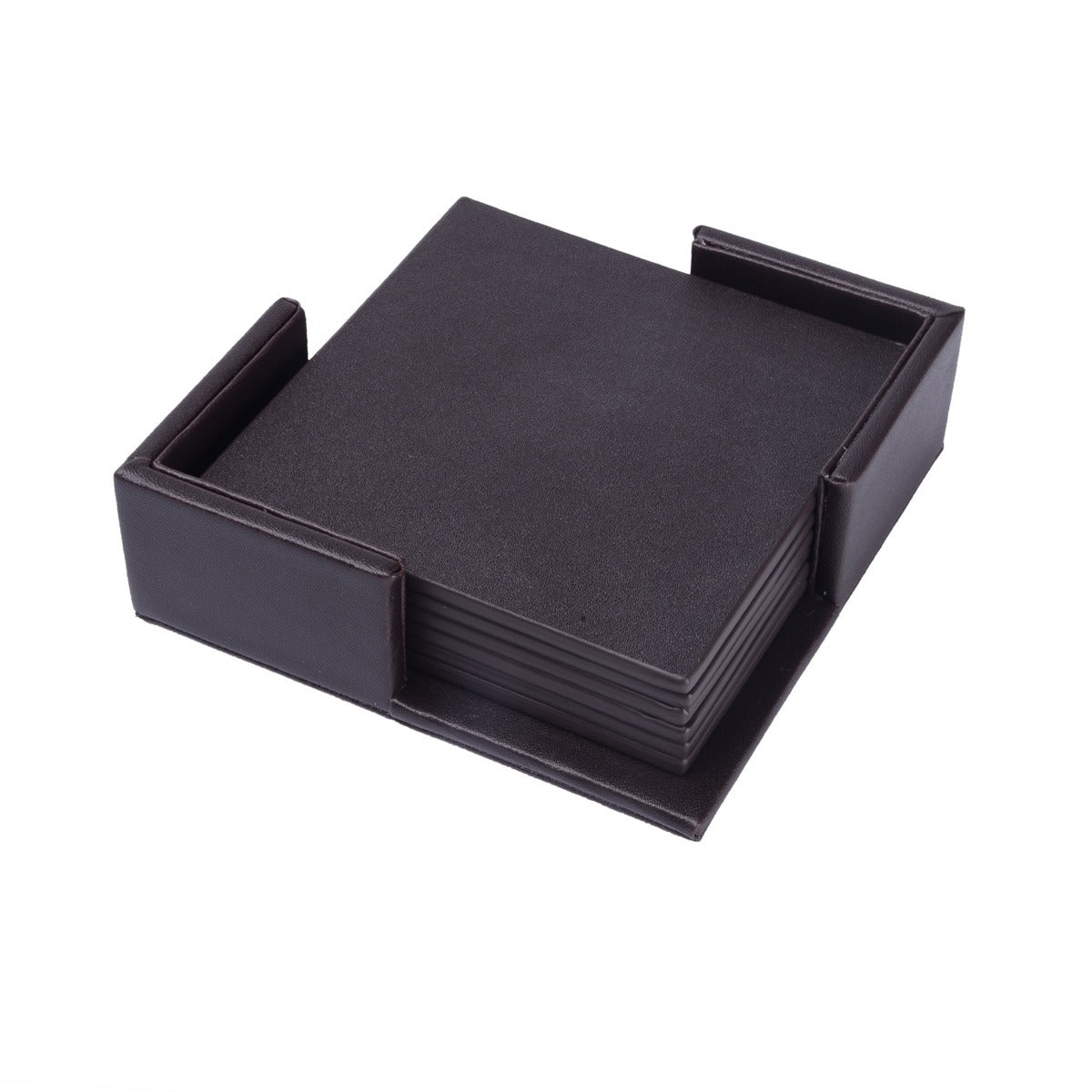 Creative PU leather coaster Exquisite insulated tea water cushion Square leather coaster eprolo