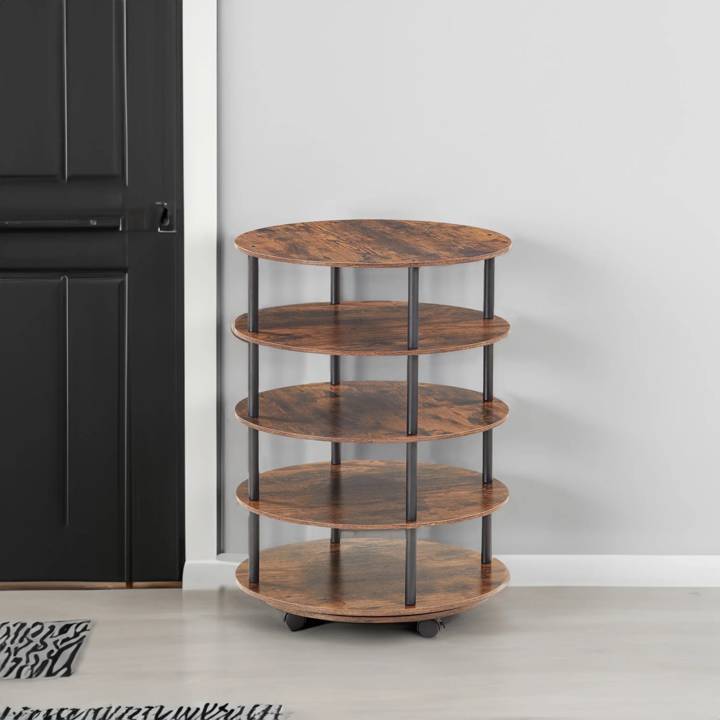 4-Tier Revolving Shoe Rack Storage Organizer - Shello's Creative Boutique