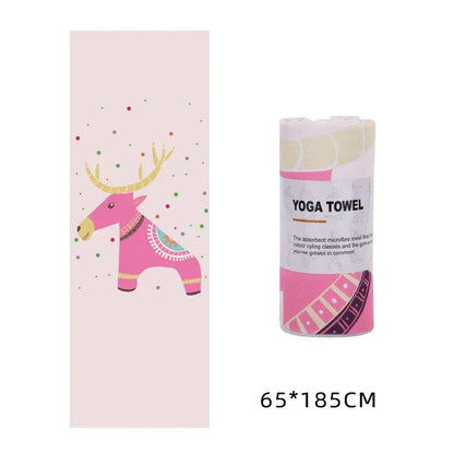 Yoga Towel 183*63cm Printed Yoga Mat Microfiber Non Slip Sweat Towel Fitness Workout Mat Cover for Pilates Gym Yoga Blankets - Shello's Creative Boutique