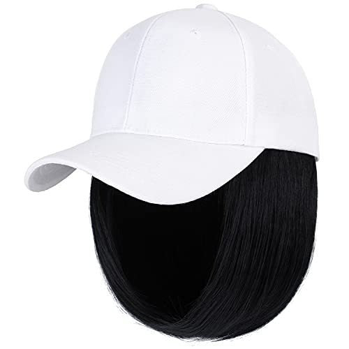 Wig Women's Hooded Wig European and American Personalized Short Straight Hair Chemical Fiber Wig Multi Color Wigs Headcover eprolo