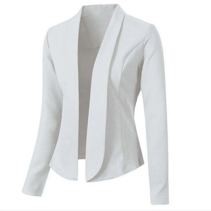 Blazers Women Fashion Solid Tops Long Sleeve Jacket Ladies Office Wear - Shello's Creative Boutique