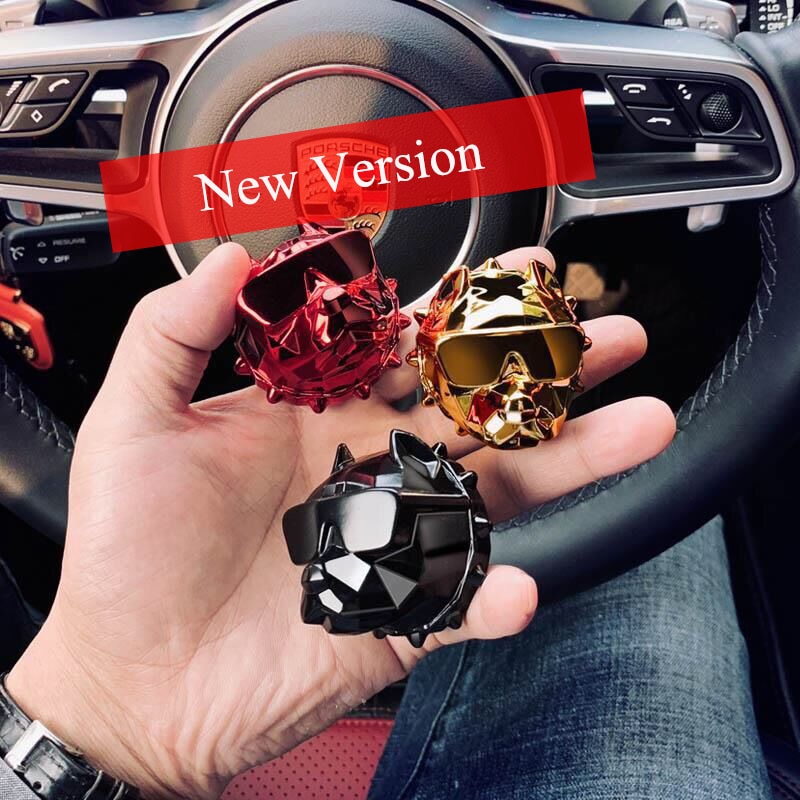 Creative Bulldog Diffuser Car Decor Factory Price Bulldog Car Perfume Fragrance Clip Auto Vent Air Freshener Scent Parfum Shello Creative Boutique