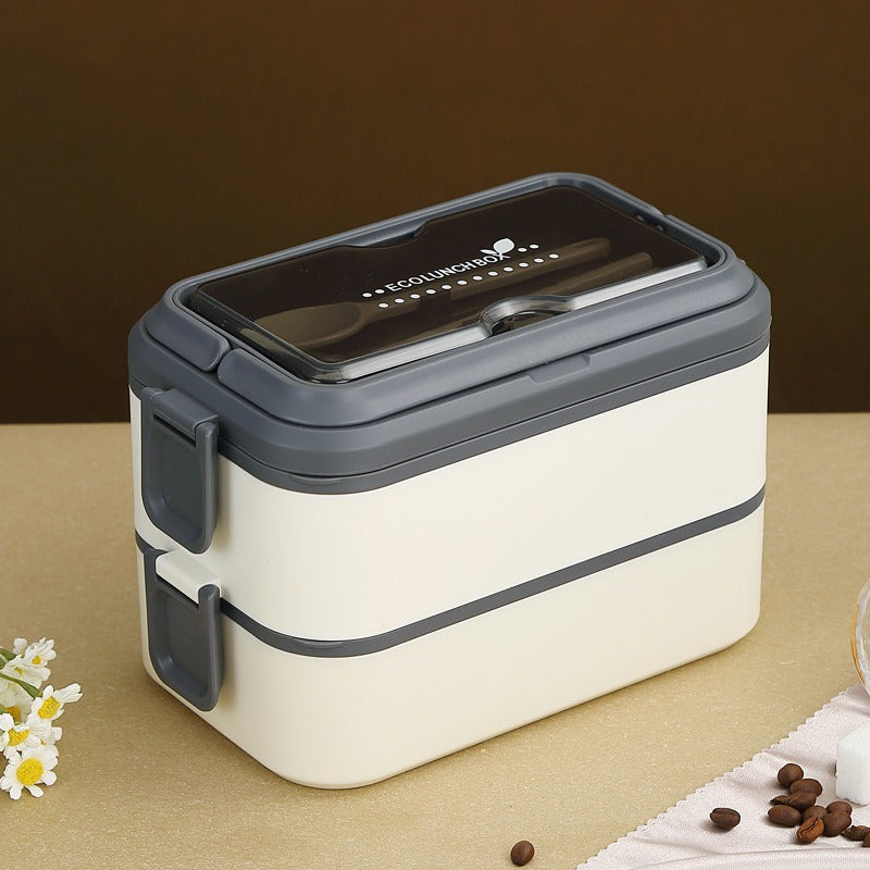 304 stainless steel lunch bento box heating portable fast food insulation multi-layer microwave lunch box eprolo
