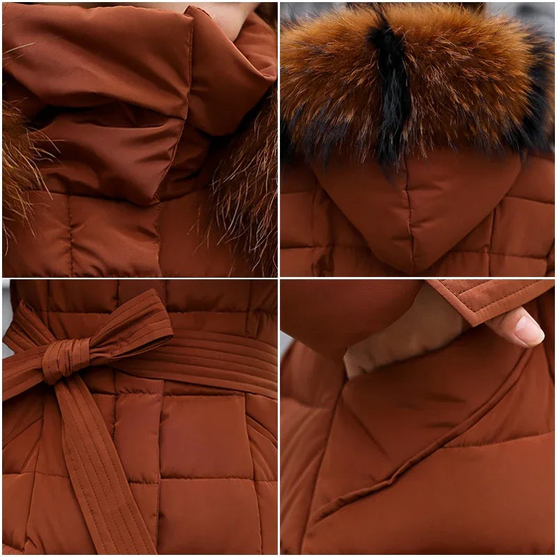 Slim Women Winter Jacket Cotton Padded Warm Thicken Ladies Coat Long Coats Parka Womens Jackets - Shello's Creative Boutique