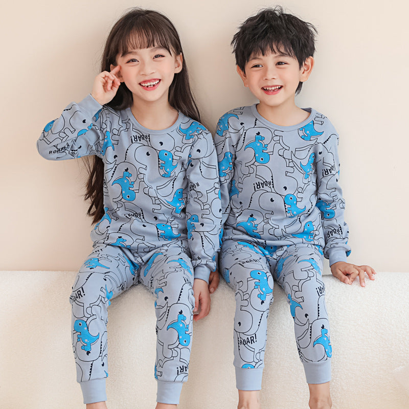 Boys Long Johns Children Underwear Set Cotton Girls Pajamas Cotton Sweaters eprolo