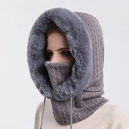 Winter Hat Outdoor Cycling Head Cover Cold Ski Hat Warm Neck Mask Integrated Cold Cover Head Hat eprolo