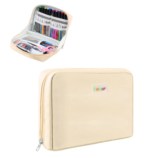 FunAdd Large-capacity Pencil Case Storage Organizer Canvas Cosmetic Bag, Size: 230 x 170 x 75mm, 230 x 170 x 75mm - Shello's Creative Boutique