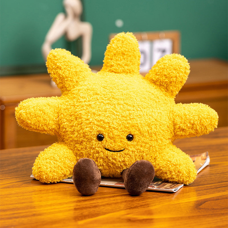 Amuseable Sun Small Sun Pillow Stuffed Toy Moon Cloud Cushion Pillow Doll Doll eprolo