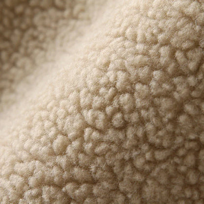 Loose Lamb Wool Cardigan Solid Color Hooded Long Fashion Coat Knitted Sleeve Stitching Warm Jacket - Shello's Creative Boutique