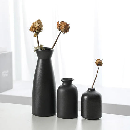 Ceramic Vase Decoration flower planter modern decorative flower set of 3 pieces - Shello's Creative Boutique