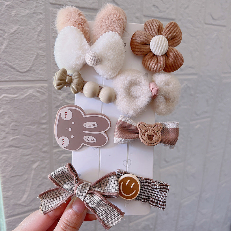 Autumn And Winter New Hair Accessories Hair Clip Girls Headdress Cute Plush Hair Side Clip eprolo