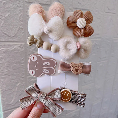 Autumn And Winter New Hair Accessories Hair Clip Girls Headdress Cute Plush Hair Side Clip - Shello's Creative Boutique