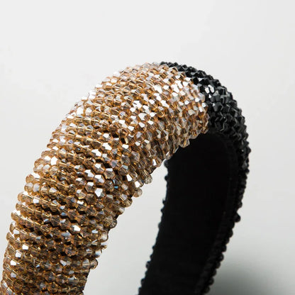 Luxury Crystal Hairband Women Hair Accessories Jewelry Baroque Padded Head Band Rhinestone Headband - Shello's Creative Boutique