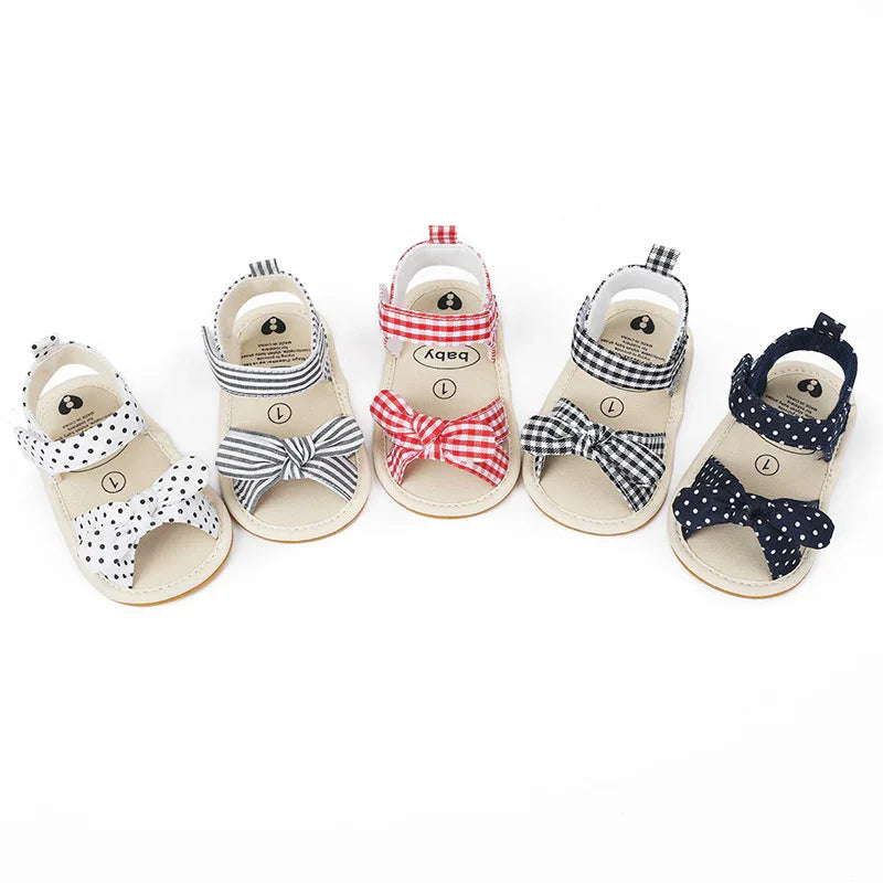 Baby Girl Sandals - Breathable Indoor Shoes for Infants & Toddlers 0-12 Months | Non-Slip Sole - Shello's Creative Boutique