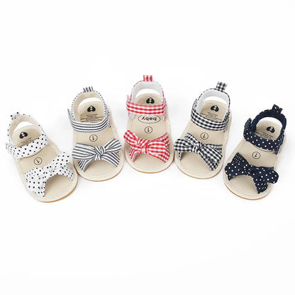 Baby Girl Sandals - Breathable Indoor Shoes for Infants & Toddlers 0-12 Months | Non-Slip Sole - Shello's Creative Boutique