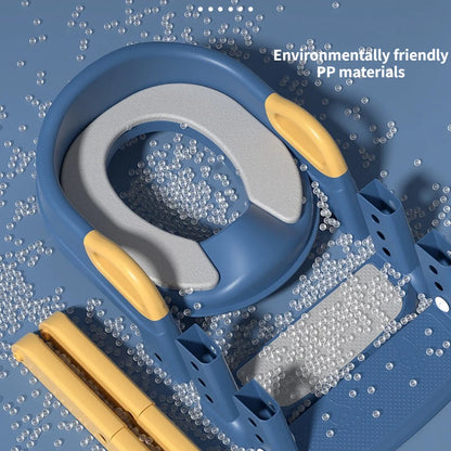 Stair Style Children's Toilet Boy and Girl Baby Toilet Folding Rack Step Stool Child Step Toilet Seat Ring Baby Potty Toilets eprolo