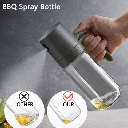 250ml Glass Oil Spray Bottle - High Borosilicate Cooking Oil Mister Dispenser - Shello's Creative Boutique