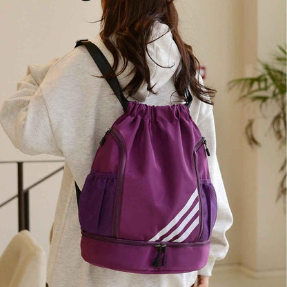 Thickened Sports Swimming Bag - Large Capacity Drawstring Backpack for Active Lifestyles - Shello's Creative Boutique