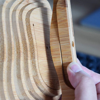 Folding Fruit Basket Creative Fashion Crafts Fruit Storage Basket Wooden Layer Tripod Bowl Outdoor Camping Supplies - Shello's Creative Boutique