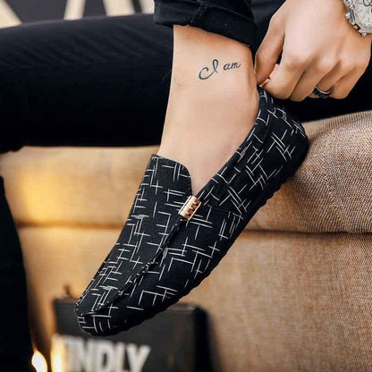 Men's Casual Loafers – Lightweight Canvas Shoes for Spring & Summer - Shello's Creative Boutique