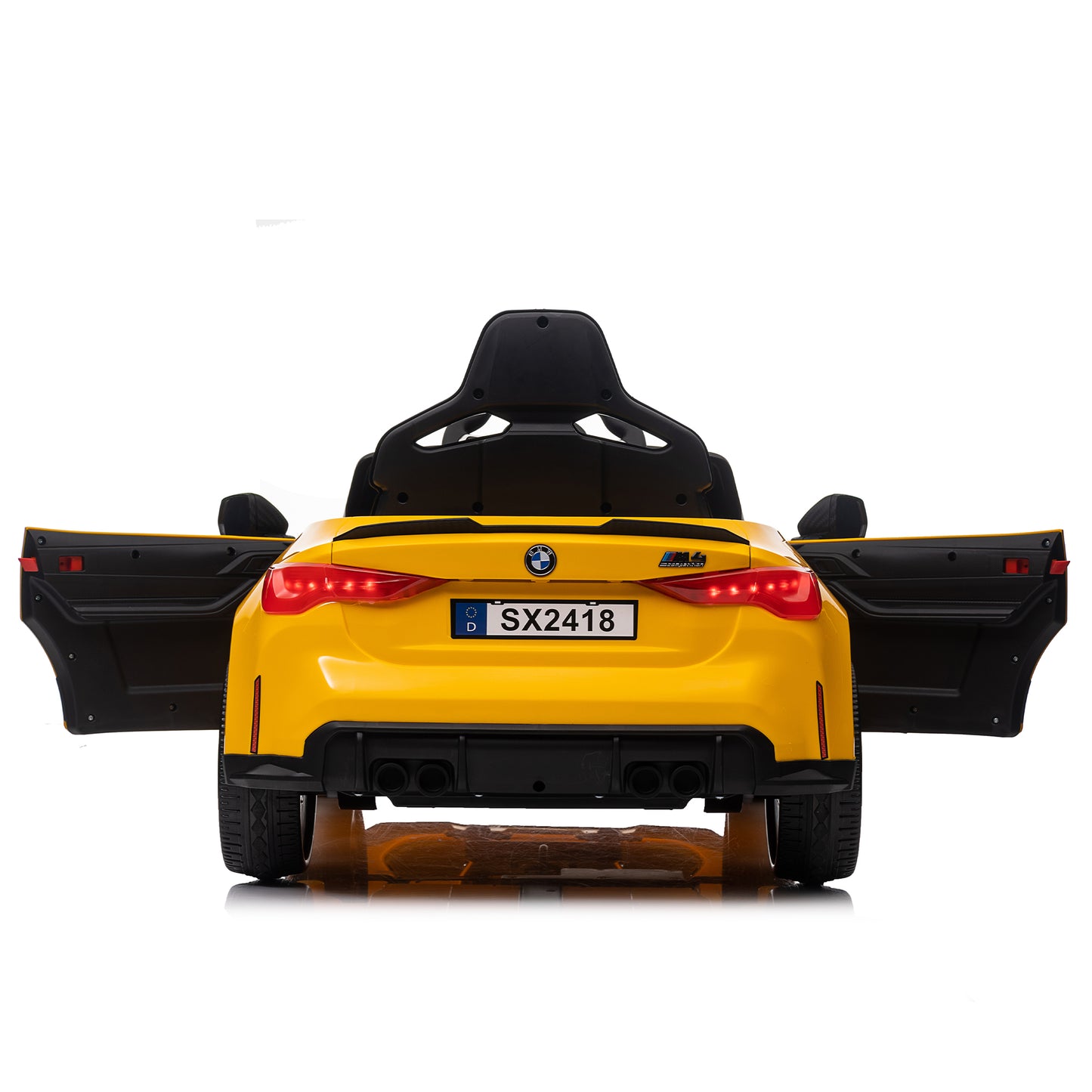 Yellow BMW M4 12v Kids ride on toy car 2.4G W/Parents Remote Control Three speed adjustable eprolo