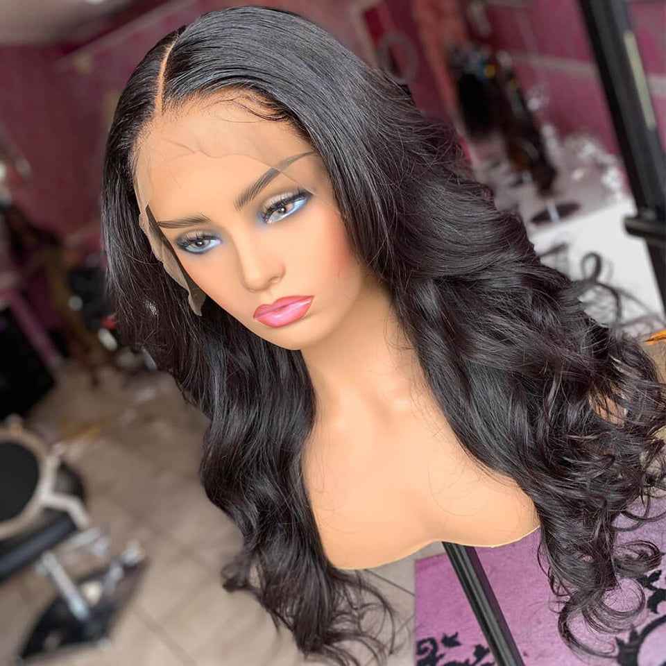 Transparent Lace Front Synthetic Hair For Women Body Wave Lace Full Lace Wig