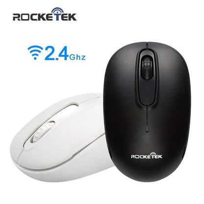 Rocketek USB Wireless Mouse 1600 DPI 3 buttons ergonomic design for 2.4G desktop computer - Shello's Creative Boutique