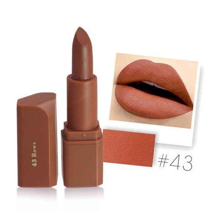MISS ROSE Matte Waterproof Lipstick for Long-Lasting Nutritious Lips Makeup - Shello's Creative Boutique
