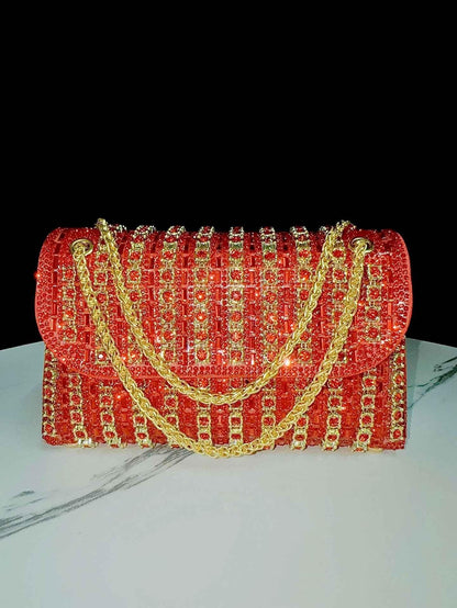 Evening Dress Handbag: New Rhinestone Crossbody Cheongsam Bag for Socialites and Banquets - Shello's Creative Boutique