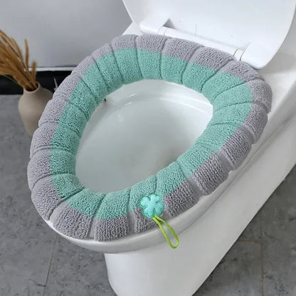 General Winter Warmer Toilet Seat Cover Thick Fleece Comfortable Baby Kids Potty Seats Pad Washable Case Bathroom Accessories eprolo