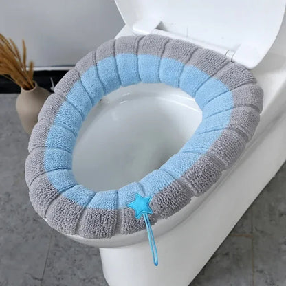 General Winter Warmer Toilet Seat Cover Thick Fleece Comfortable Baby Kids Potty Seats Pad Washable Case Bathroom Accessories eprolo